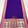 Purple Exclusive 10-Yard Pure Kanchivram Silk Saree Purple Exclusive 10-Yard Pure Kanchivram Silk Saree