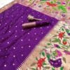 Purple Soft Kanjivaram Pethani Silk Saree Purple Soft Kanjivaram Pethani Silk Saree