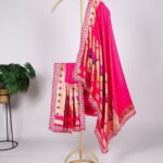 Paithani Jacquard Silk Dupatta with Zari Weave