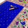 Royal Blue Soft Kanjivaram Pethani Silk Saree Royal Blue Soft Kanjivaram Pethani Silk Saree