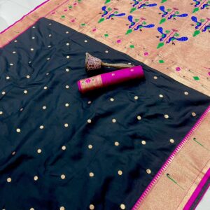 Product image for Discover the Elegance of Pure Silk Kanchivaram Pethani Sarees