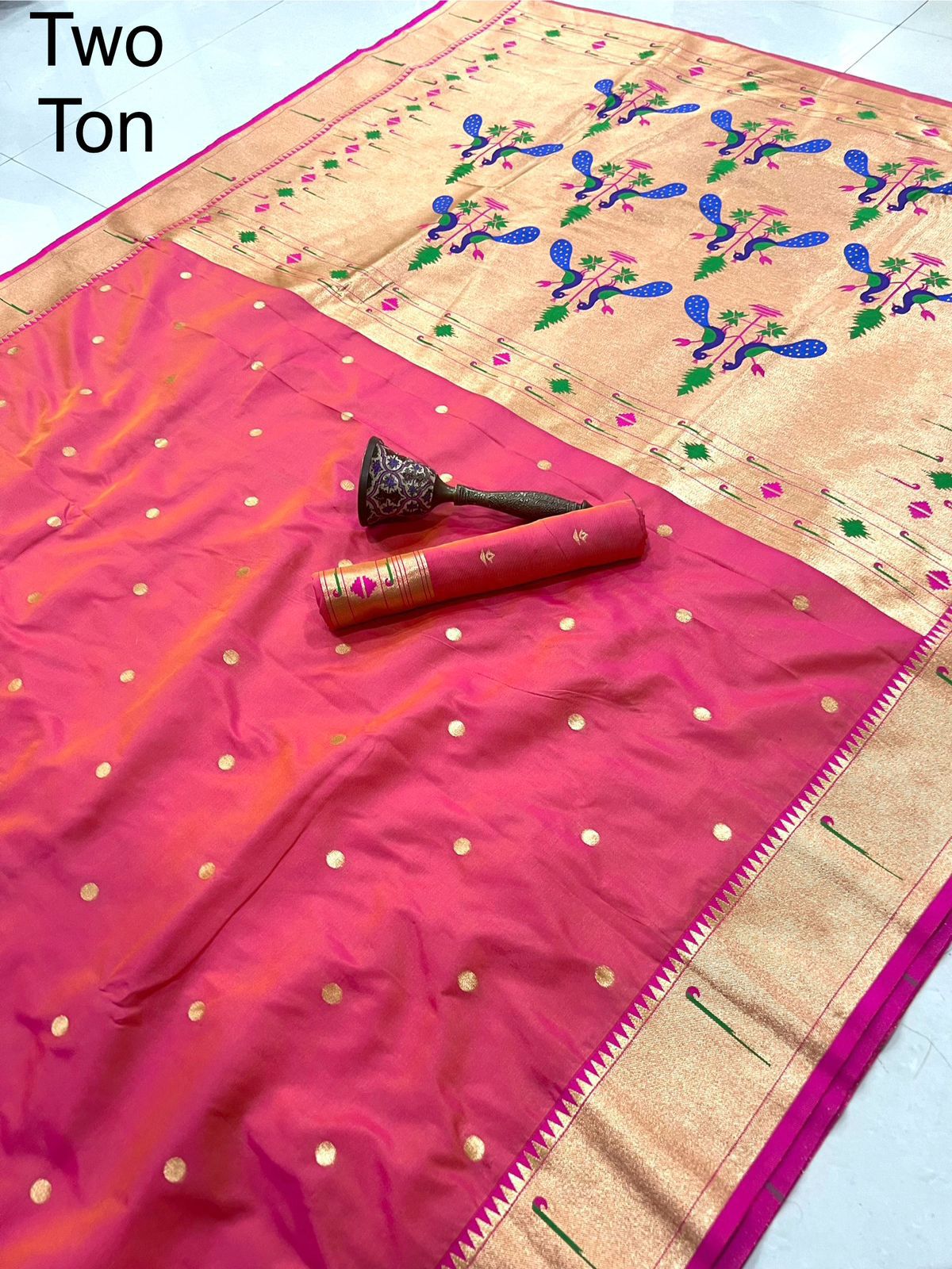 Product image for Discover the Elegance of Pure Silk Kanchivaram Pethani Sarees