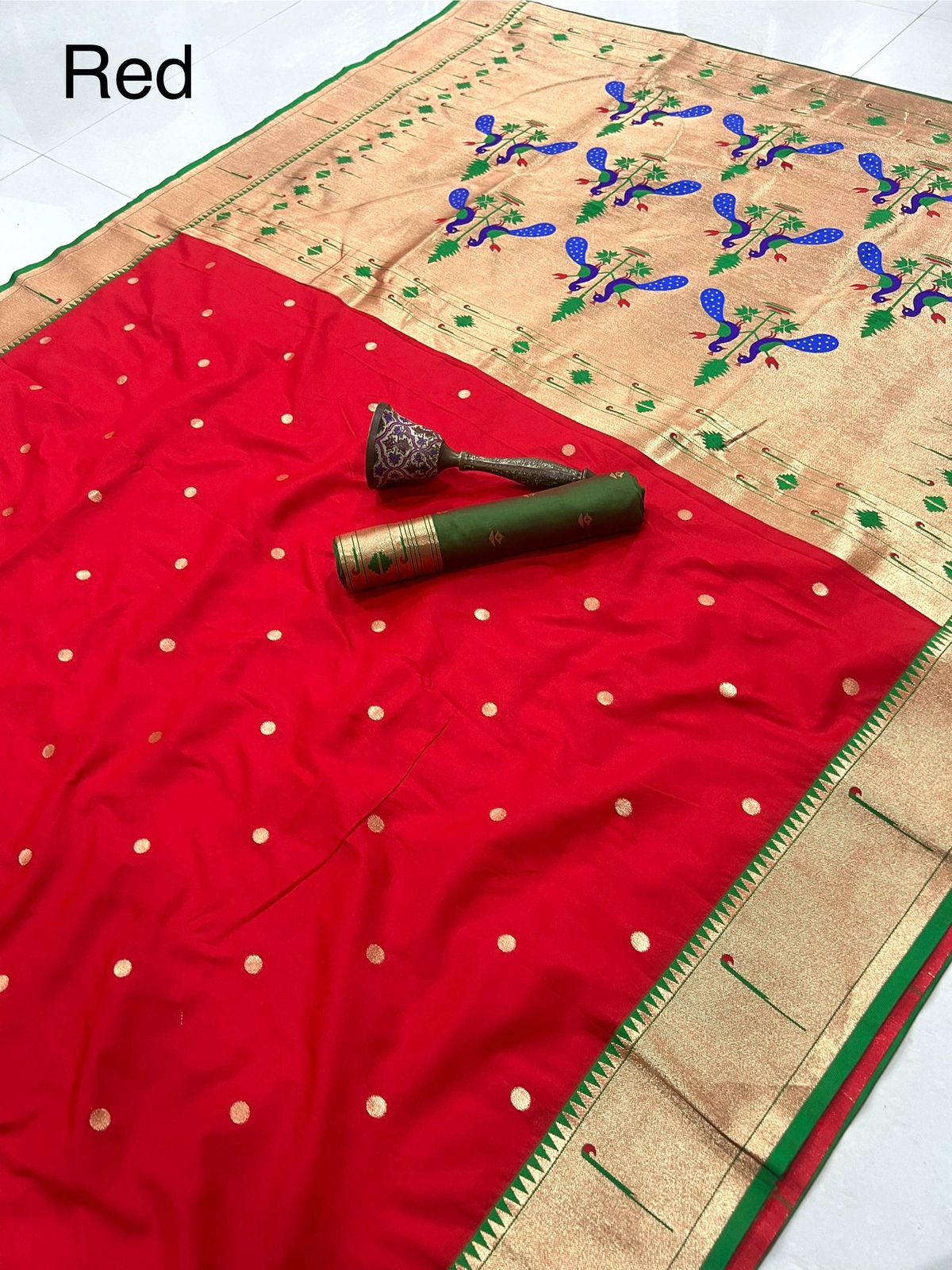 Product image for Discover the Elegance of Pure Silk Kanchivaram Pethani Sarees