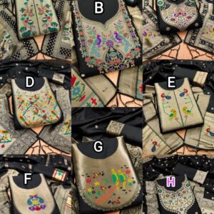 Makar Sankranti Special Paithani Suite in Black Collection