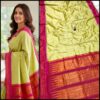 Product image for Elegant Half Silk Irkal Paithani with Contrast Blouse