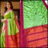 Product image for Elegant Half Silk Irkal Paithani with Contrast Blouse