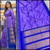 Product image for Elegant Half Silk Irkal Paithani with Contrast Blouse