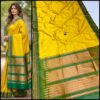 Product image for Elegant Half Silk Irkal Paithani with Contrast Blouse