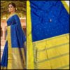 Product image for Elegant Half Silk Irkal Paithani with Contrast Blouse