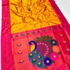Jyoti Kadiyal Paithani in Premium Katan Silk with floral design.