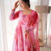 Georgette Gown with Dupatta | Elegant Party Wear Anarkali Gown for Women