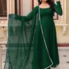 Georgette Gown with Dupatta | Elegant Party Wear Anarkali Gown for Women