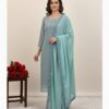 Georgette Gown with Dupatta | Elegant Party Wear Anarkali Gown for Women