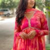 Georgette Gown with Dupatta | Elegant Party Wear Anarkali Gown for Women