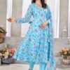 Georgette Gown with Dupatta | Elegant Party Wear Anarkali Gown for Women