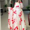 Georgette Gown with Dupatta | Elegant Party Wear Anarkali Gown for Women