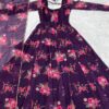 Georgette Gown with Dupatta | Elegant Party Wear Anarkali Gown for Women