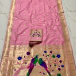 Bridal Nauvari Paithani Saree | Pure Kanchivaram Silk | Original Zari Peacock Design