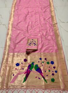 Bridal Nauvari Paithani Saree | Pure Kanchivaram Silk | Original Zari Peacock Design