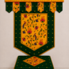 Dark Bottle Green Set Premium Paithani Ganpati Decoration Set | Toran Backdrop Chaurang Cover