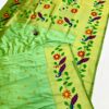 Leafy Green_01 Radha Rani Brocade Paithani Soft Silk Blouse