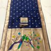 Bridal Nauvari Paithani Saree | Pure Kanchivaram Silk | Original Zari Peacock Design