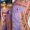 Pastel Purple_02 Radha Rani Brocade Paithani Soft Silk Blouse