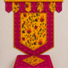 Pink Set Premium Paithani Ganpati Decoration Set | Toran Backdrop Chaurang Cover