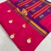 Elegant Sunflower Cotton Acrylic Saree – Rugved Collection