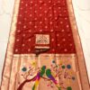 Bridal Nauvari Paithani Saree | Pure Kanchivaram Silk | Original Zari Peacock Design