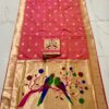 Bridal Nauvari Paithani Saree | Pure Kanchivaram Silk | Original Zari Peacock Design