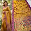 Yeola Double Pallu Semi Paithani Katan Silk Saree