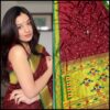 Yeola Double Pallu Semi Paithani Katan Silk Saree