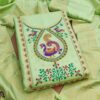 Elegant Paithani Style Unstitched Dress Material