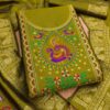 Elegant Paithani Style Unstitched Dress Material