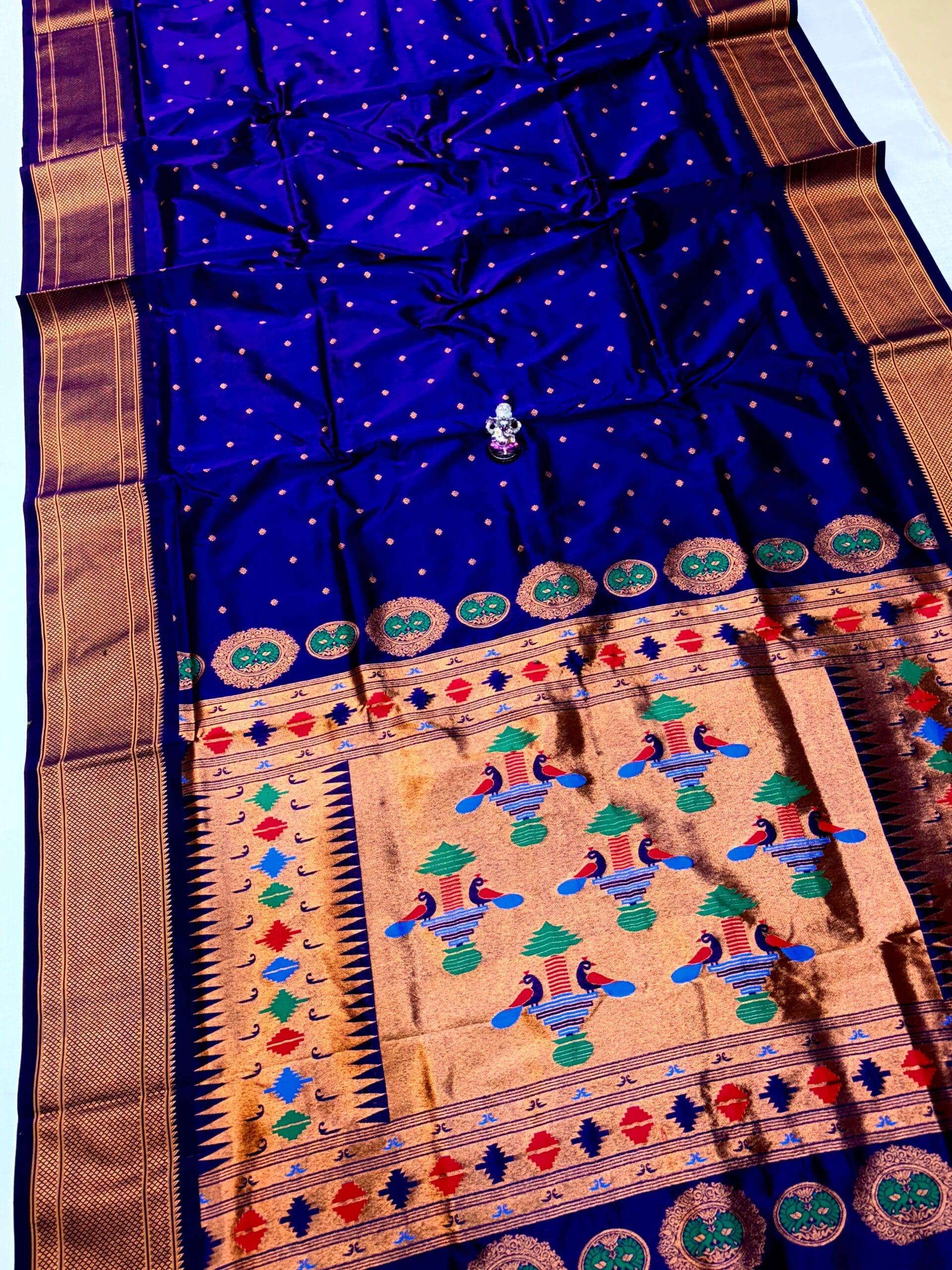 Colour Pallu Kalanjali Paithani – Rugved Collection