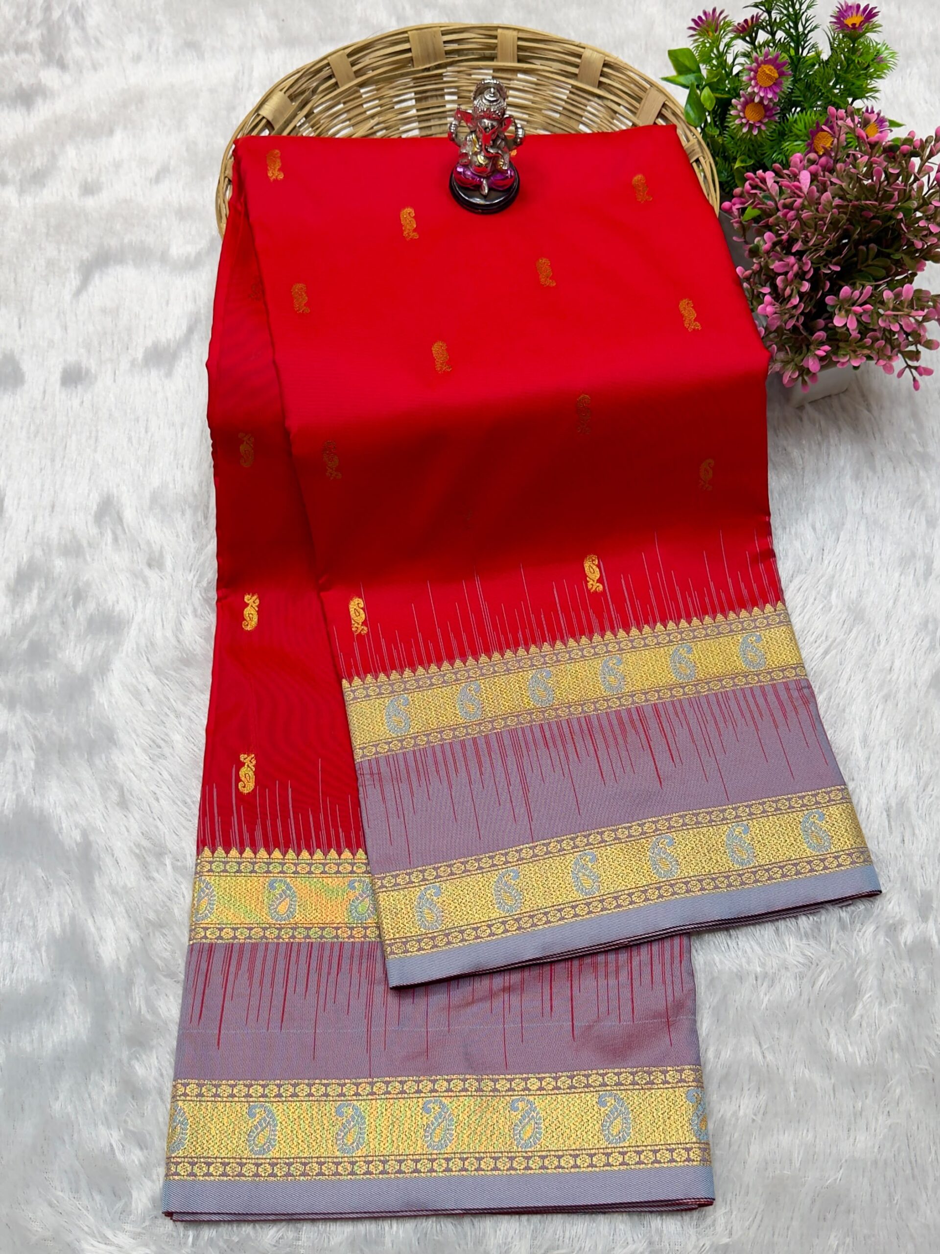 Bentex Kanjivaram Paithani – Premium Pure Soft Silk Saree
