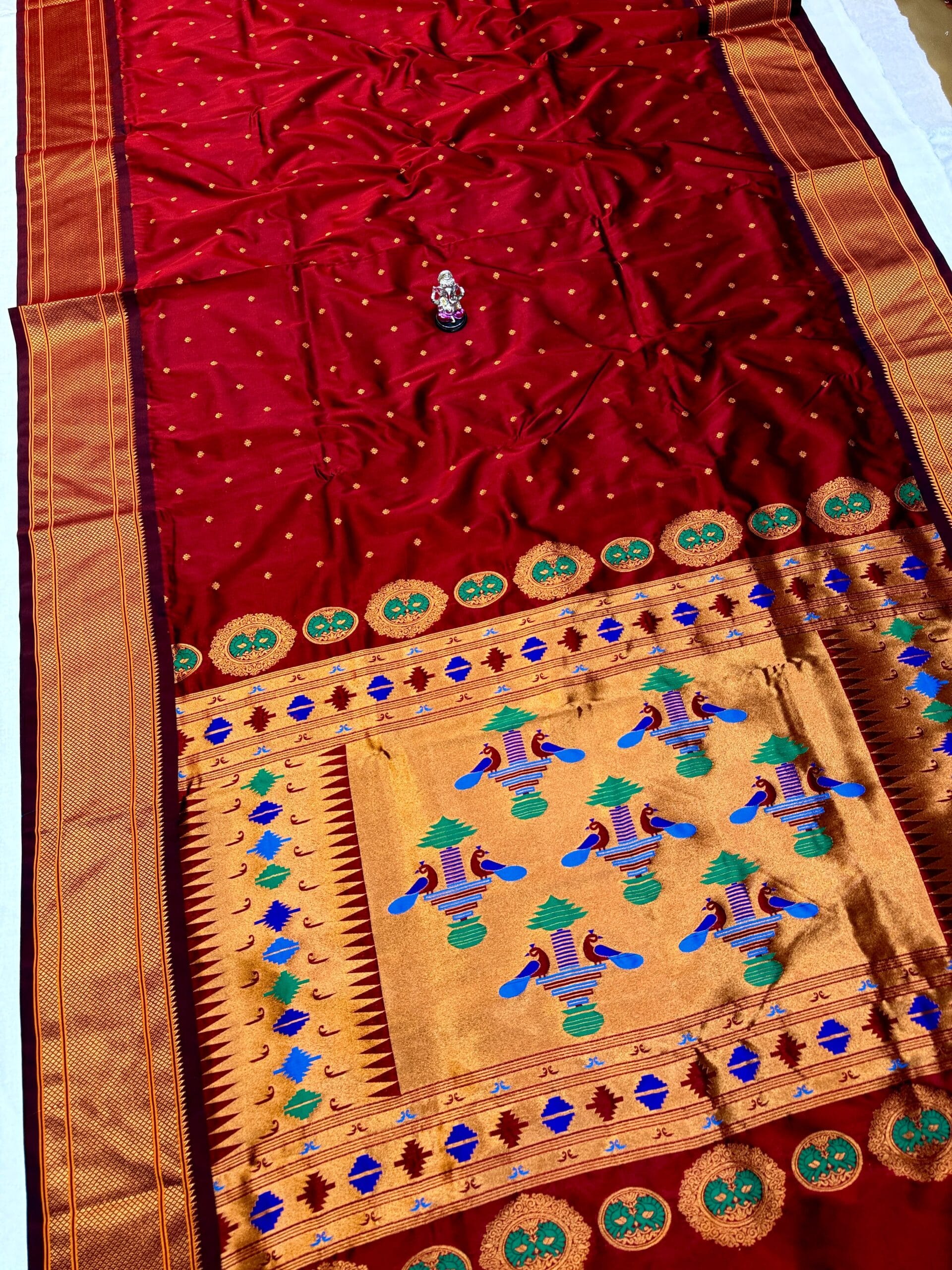 Colour Pallu Kalanjali Paithani – Rugved Collection