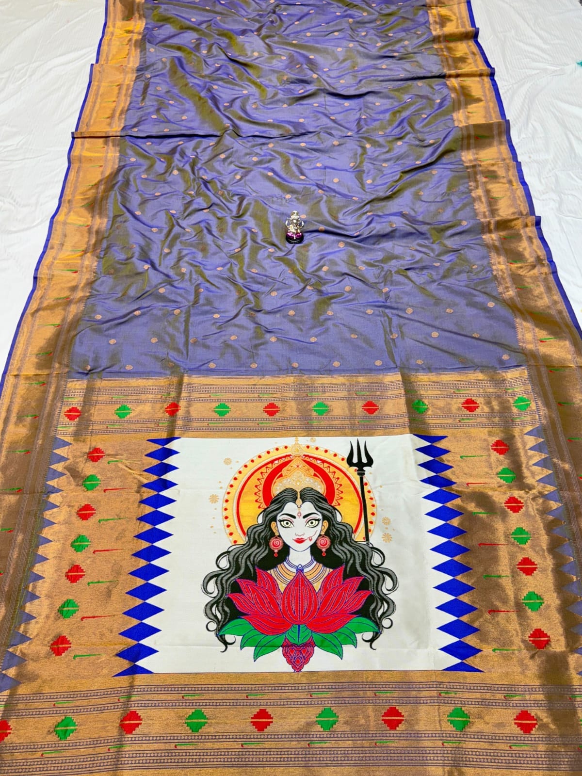 Navratri Special Adi Shakti Paithani by Rugved Collection