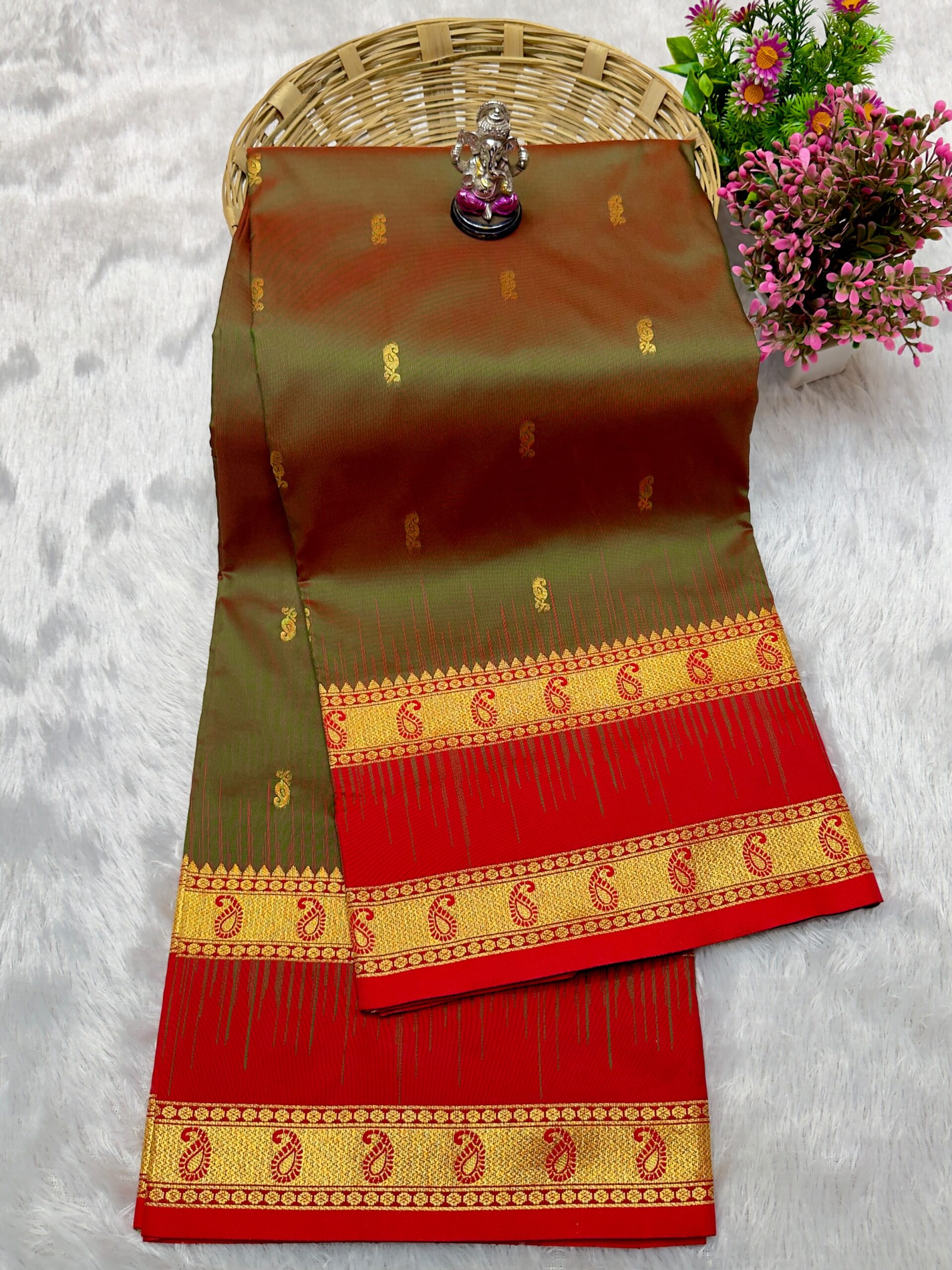 Bentex Kanjivaram Paithani – Premium Pure Soft Silk Saree