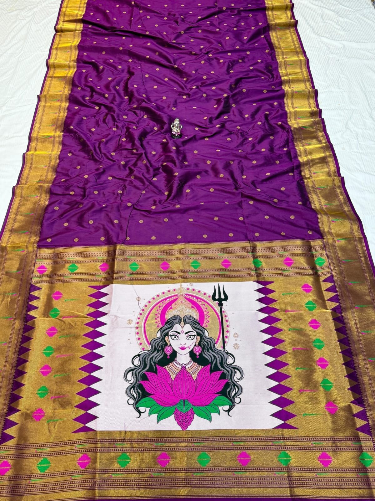 Navratri Special Adi Shakti Paithani by Rugved Collection