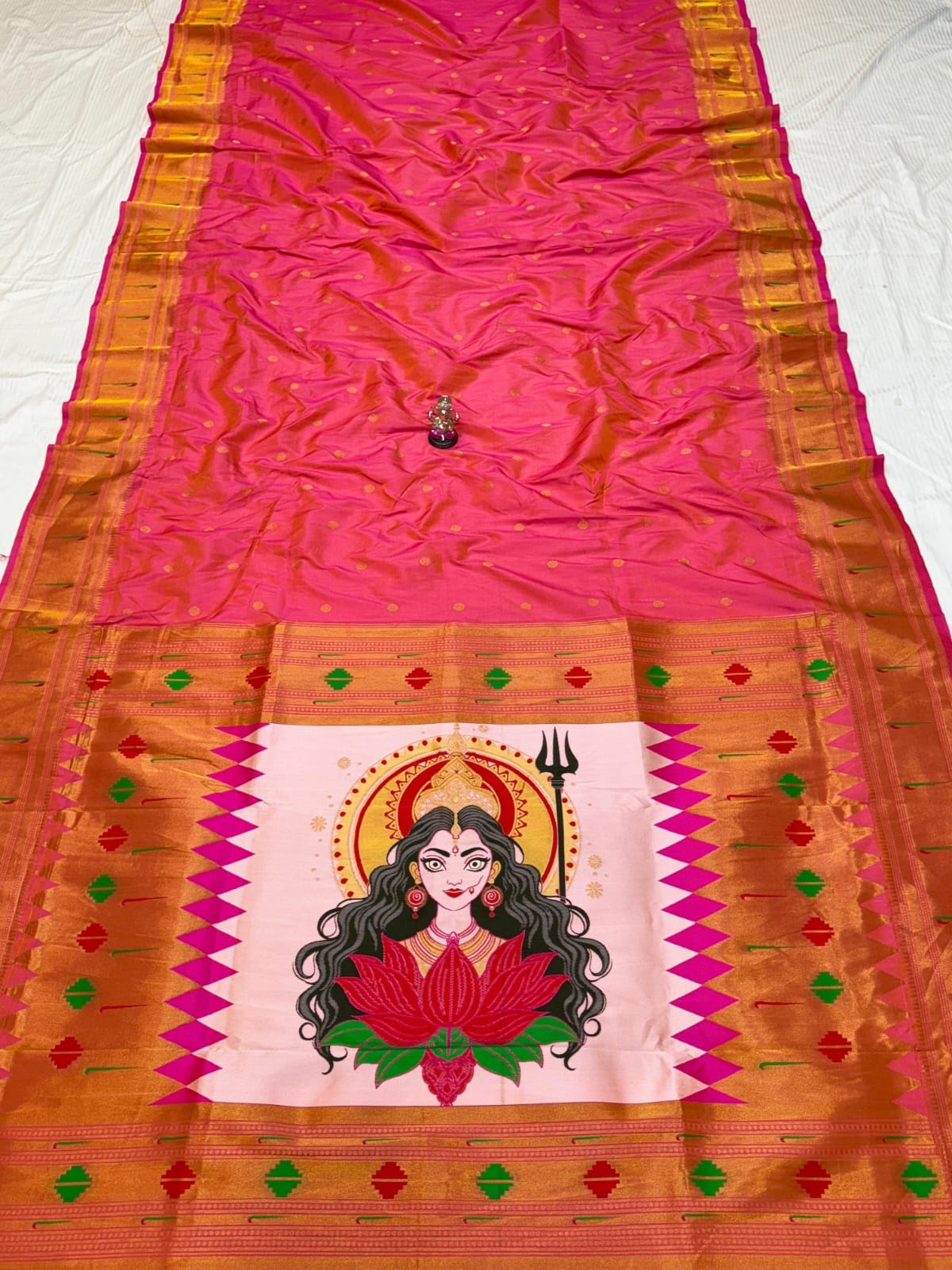 Navratri Special Adi Shakti Paithani by Rugved Collection