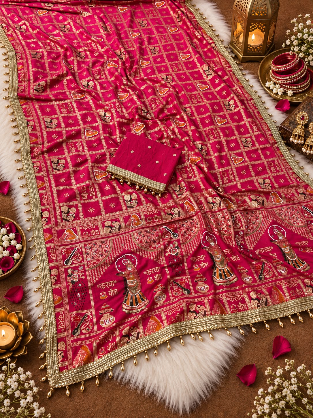 karwachouth & Teej special Special Saree | Rugved Collection