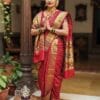 Traditional 9 Vaar Katan Silk Maharani Paithani