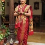 Traditional 9 Vaar Katan Silk Maharani Paithani