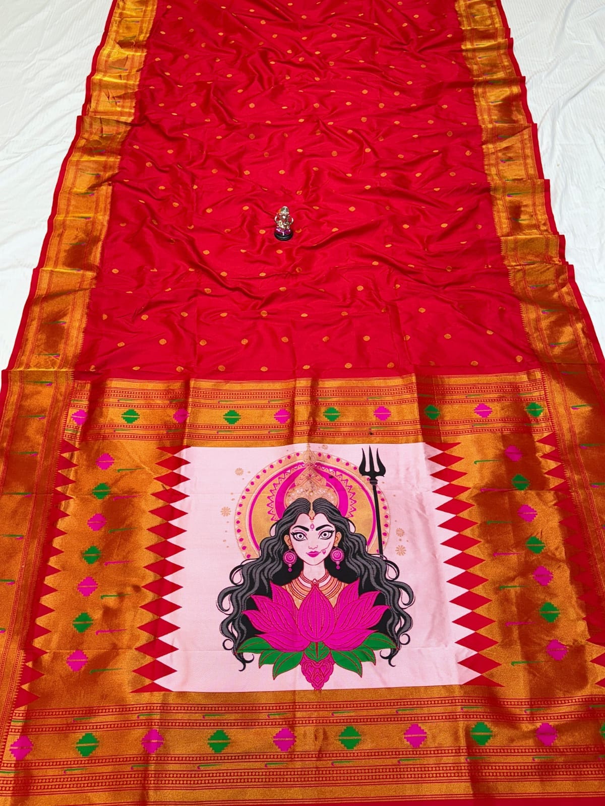 Navratri Special Adi Shakti Paithani by Rugved Collection