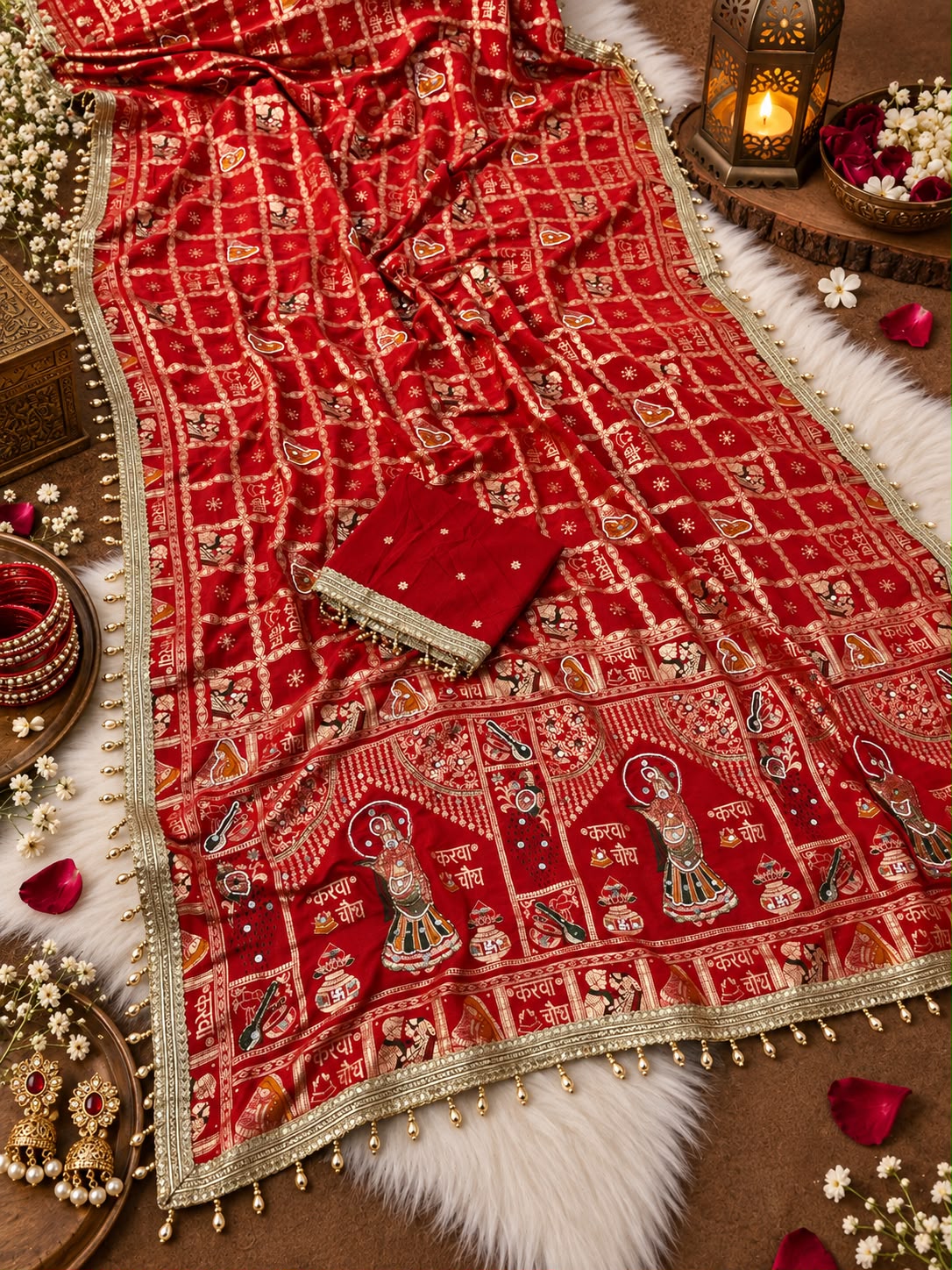 karwachouth & Teej special Special Saree | Rugved Collection