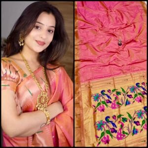 Beautiful Gauri Muniyaa Paithani – Premium Silk