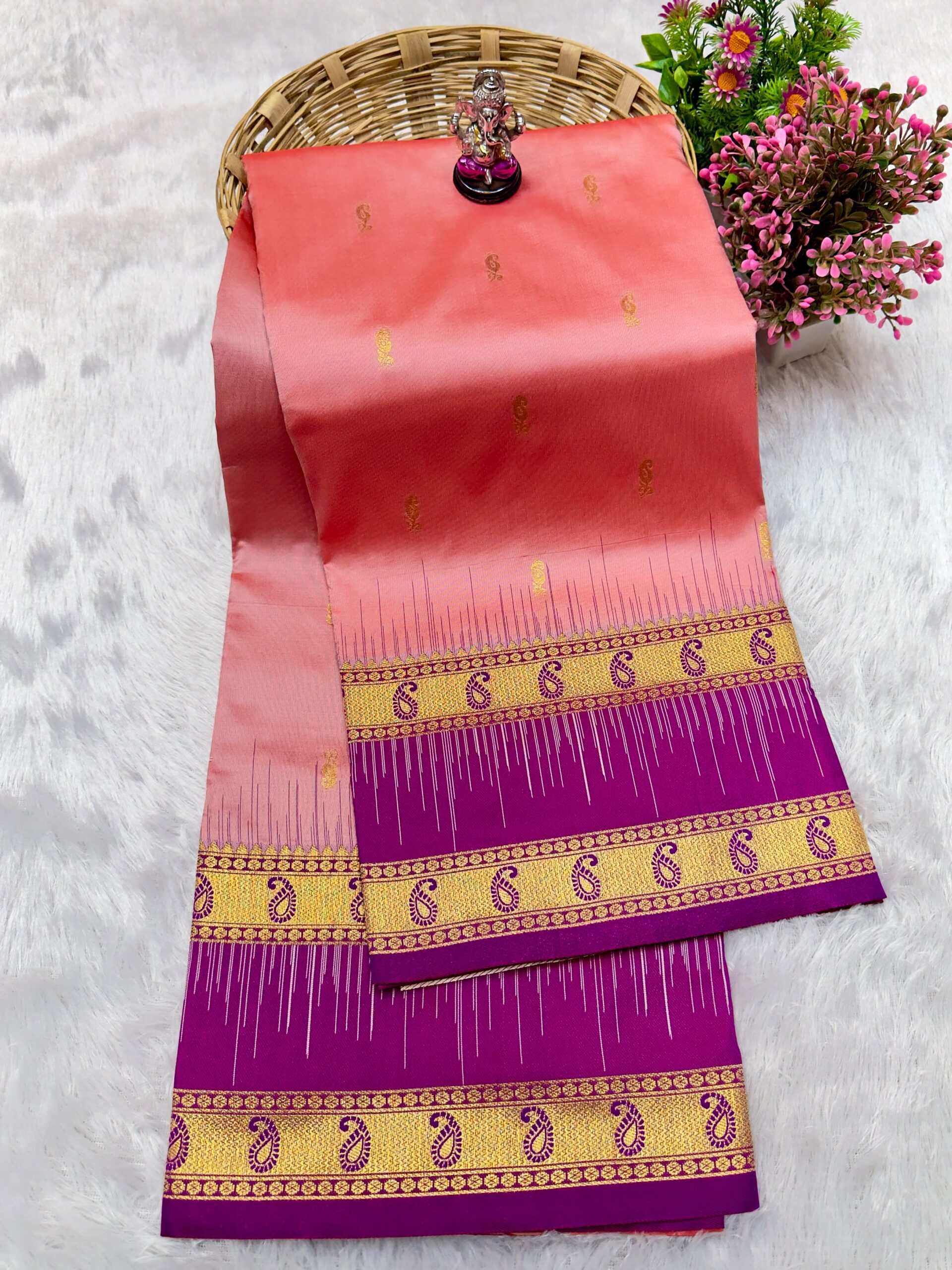 Bentex Kanjivaram Paithani – Premium Pure Soft Silk Saree