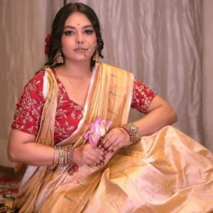 Navratri Special Adi Shakti Paithani by Rugved Collection